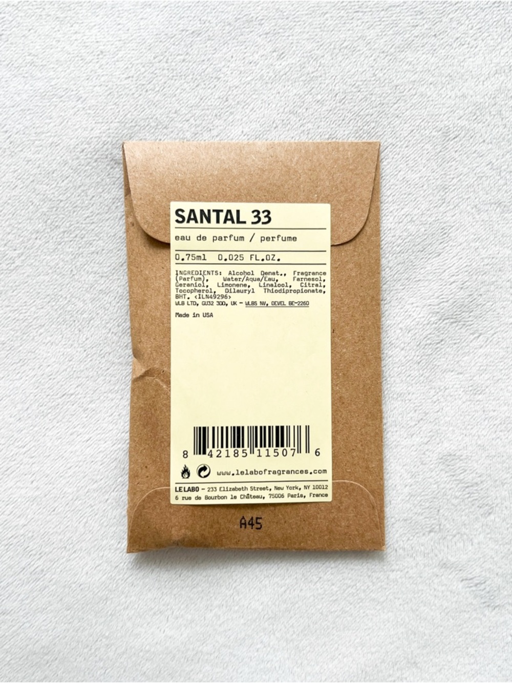 Le Labo Santal 33 Fragrance